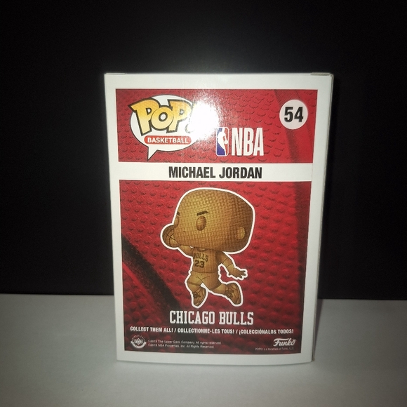 Funko Pop! basketball figure features the legendary Michael Jordan in a bronze - Picture 2 of 6